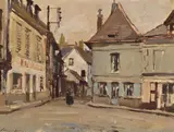 A street corner, petit andely by Edward Seago, Oil on board, sold Jul 2026