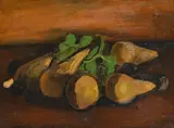 Still life with pears and grapes by Bernard Meninsky, Oil on canvas, sold Jul 2026