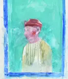 Portrait, india by Anthony Fry, 1995, Oil and dry pigment on paper, sold Jul 2026