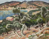 Mallorca by Adrian Allinson, Oil on canvas, sold Jul 2026