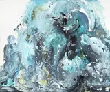 Wall of water by Maggi Hambling, 2012, Oil on canvas, sold Jul 2026