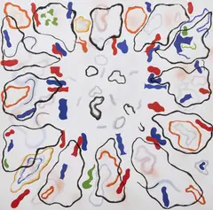 Overlayers for meddlers by Anthony Benjamin, Oil on canvas, sold Jul 2026