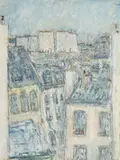 Rooftops, paris by Adrian Ryan, Watercolour and gouache over pencil heightened with scratching out, sold Jul 2026