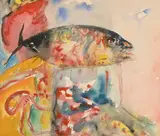 Fish by John Bellamy, Watercolour over pencil, sold Jul 2026