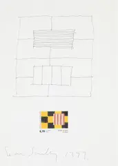 Study for 'inset' paintings by Sean Scully, 1977, Pencil, sold Jul 2026