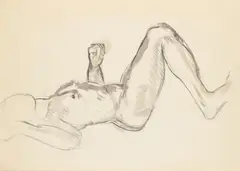Reclining nude by Duncan Grant, Pencil, chalk and grey wash, sold Jul 2026