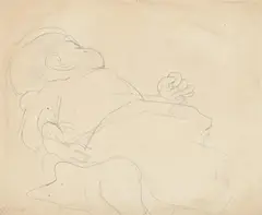A sleeping baby by Stanley Spencer, Pencil, sold Jul 2026