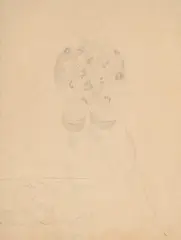 A gardener carrying pots of narcissus by Stanley Spencer, Pencil, sold Jul 2026