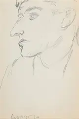 Head of a man, saragossa by Vanessa Bell, Pencil, sold Jul 2026
