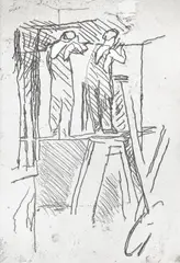 Men working by Unity Spencer, print (other), sold Jul 2026