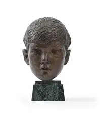 Head of a boy by David Wynne, Bronze, sold Jul 2026