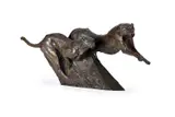 Running cheetah pair i maquette by Dylan Lewis, Bronze, sold Jul 2026