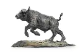 Cape buffalo by Hamish Mackie, 2016, Bronze, sold Jul 2026