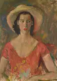 Portrait of jemima pitman by Augustus John, Oil on canvas, sold Jul 2026