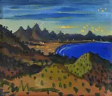 From collioure by James Dickson Innes, Oil on board, sold Jul 2026