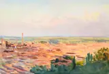 Overlooking granada by Emily Sargent, Watercolour heightened with white, sold Jul 2026