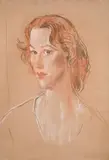 Portrait of jemima pitman by Augustus John, drawing, sold Jul 2026