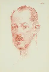 Hugo pitman by Augustus John, drawing, sold Jul 2026