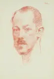 Hugo pitman by Augustus John, drawing, sold Jul 2026