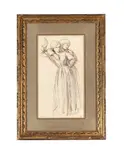 Study for autumn: a double-sided drawing by Charles Shannon, Pencil and brown wash, sold Jul 2026