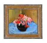 Bouquet de fleurs au vase noir by Jean-Franck Baudoin, Oil on canvas, sold Jul 2026