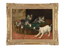 Come out! by Bernard Cobbe, Oil on canvas, sold Jul 2026