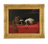 After sir edwin landseer, the cavaliers pets by J. H. Sharp, Oil on canvas, sold Jul 2026