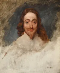 After sir anthony van dyck, head study of charles i by Frederick Goodall, Oil on canvas, sold Jun 2026