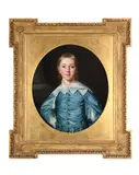 Portrait of a young boy by Thomas Beach, Oil on canvas, oval, sold Jun 2026