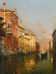 Evening light, venice by Antoine Bouvard, Oil on canvas, sold Jun 2026