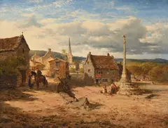 Bonsall cross, derby by Edmund John Niemann, Oil on canvas, sold Jun 2026