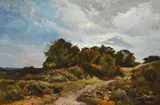 The path across the common by Sidney Richard Percy, Oil on canvas, sold Jun 2026