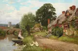A summer idyll by Yeend King, Oil on canvas, sold Jun 2026