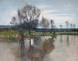 On the kennett by John M. Macintosh, Oil on canvas, sold Jun 2026