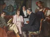 Bessie davidson au salon à luxeuil by René-Xavier Prinet, Oil on canvas, sold Jun 2026