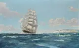 The wind stands fair for england by Frank Henry Mason, Oil on canvas, sold Jun 2026