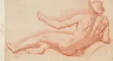 Called il cigoli (italian 1559-1613), reclining nude, possibly a study for mercury by Cigoli, drawing, sold Jun 2026