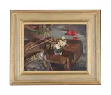 Still life by Clifford Fishwick, 1948, Oil on board, sold Jun 2026