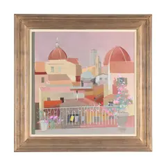 Balcony, florence by Frank Joseph Archer, Oil on canvas, sold Jun 2026