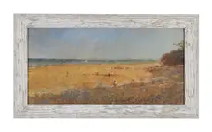 On the beach at bemrbidge by Grenville George Cottingham, Oil on board, sold Jun 2026