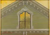 Gable at Twilight, Nantucket by Elizabeth Weadleigh Leary, 2004, Acrylic on Panel, sold Jun 2024