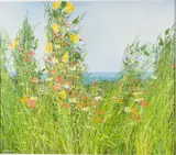Garden by the Sea by Emily Burns, Oil on Canvas, sold Jun 2024