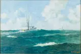 Offshore Shrimpers by Ray Ellis, 2006, Oil on Canvas, sold Jun 2024