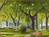 Sunday on the Square by Ray Ellis, 2012, Watercolor, sold Jun 2024