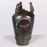Cheetah Vessel by Georgia Gerber, 1996, Bronze Sculpture, offered Jun 2024