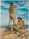Sun Tan by Helen Janaszak, Oil on Canvas, sold Jun 2024