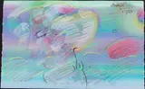 Lady on Violet by Peter Max, 1988, Mixed Media Painting, sold Jun 2024