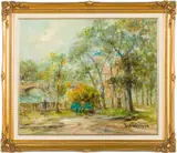Riverside Park by Jacques Deveau, Oil on Canvas, sold Jun 2024
