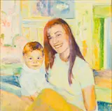 Portrait of Marguerite and Franklyn Bakala by F. Menzel-Veverkova, Oil on Canvas, offered Jun 2024