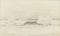 Landscape by Walter A. Clark, Graphite, sold Jun 2024